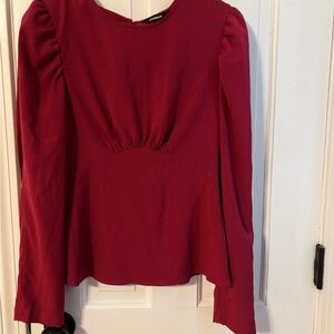 Express Deep Red Women's Blouse